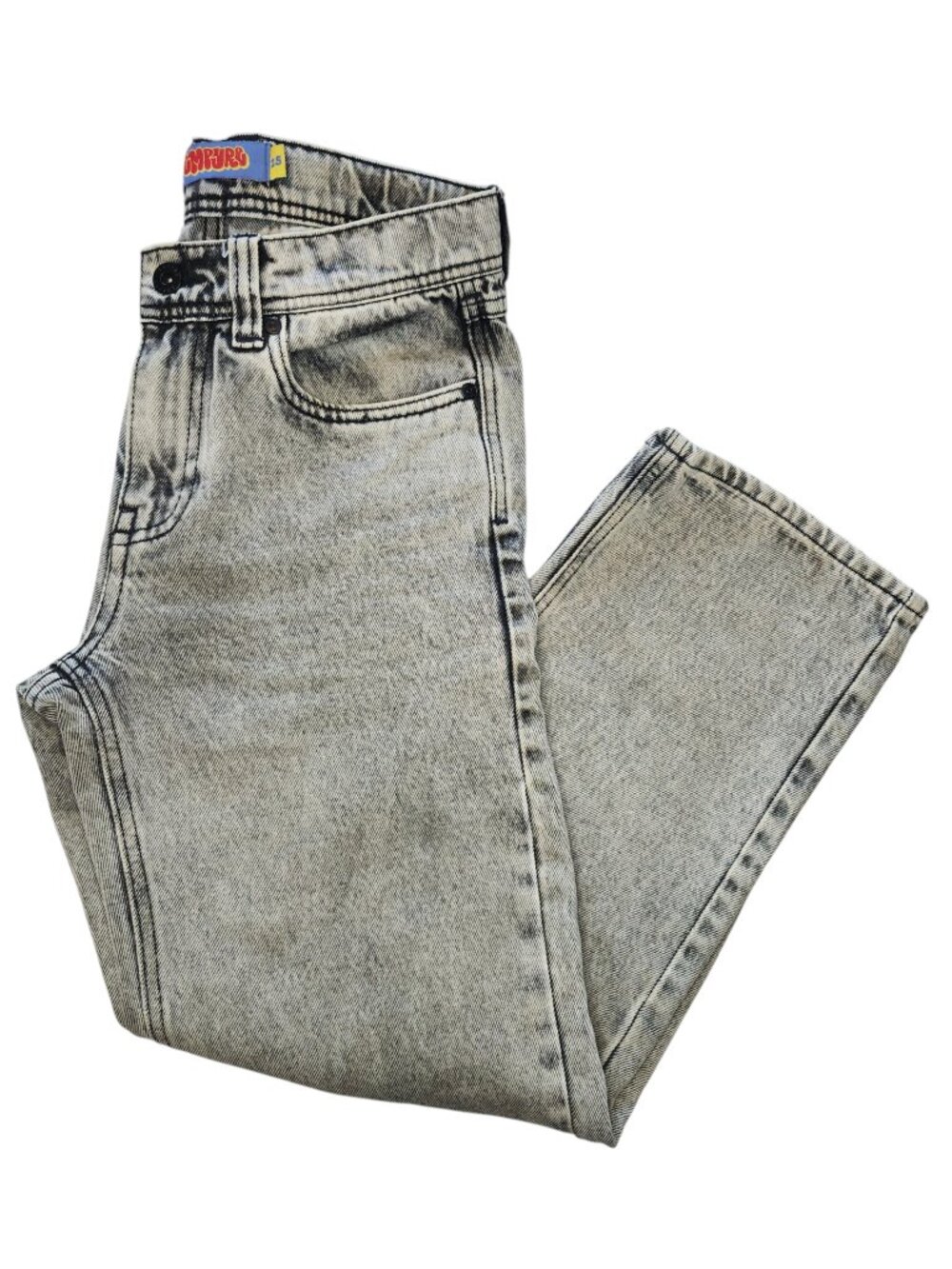 Empyre Relaxed Gray Acid Wash Skater Jeans Size 25